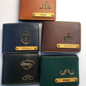 Personalised Men’s Wallet with Designer Badge
