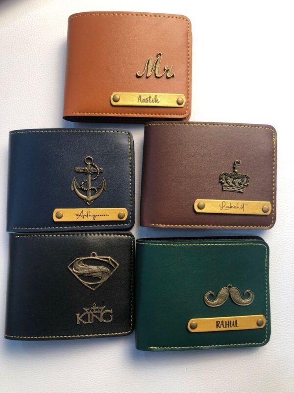Personalised Men’s Wallet with Designer Badge