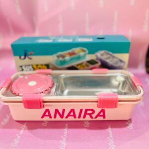 Personalized Stainless Steel Lunch Box with Name
