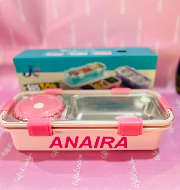 Personalized Stainless Steel Lunch Box with Name