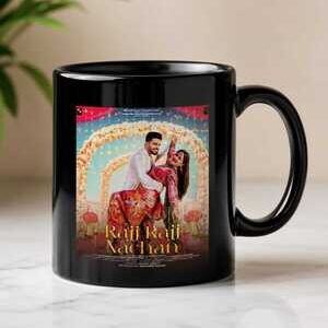 Customised promotional ceramic mug with logo printing for branding and gifting