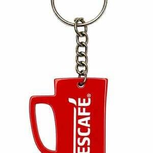 Custom shape acrylic cutout keychain with logo for promotional gifting and branding