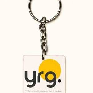 Custom acrylic keychain with logo for promotional gifting and branding