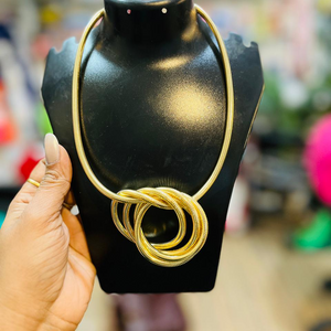 Anti tarnish 2 in 1 necklace and bracelet combo jewelry for daily wear and gifting